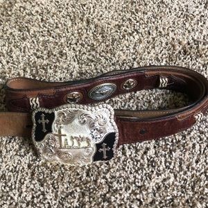 Men’s western belt with buckle